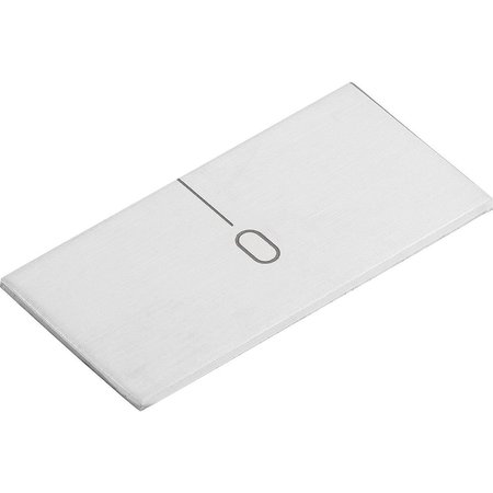 KIPP Zero Mark Self Adhesive, Horizontal L=30 15X1, Stainless Steel Bright K0759.00